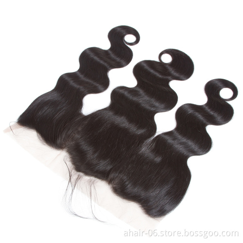 Cheap And Very Good Quality 10A 13x4 Swiss Lace Natural Color 100% Brazilian Virgin Human Hair Body Wave 10"-20" Lace Frontal